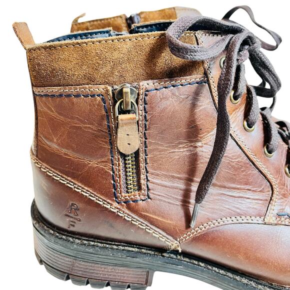 Reserved Footwear Brown Leather Ankle Boot Men's Size 10 - Picture 6 of 16